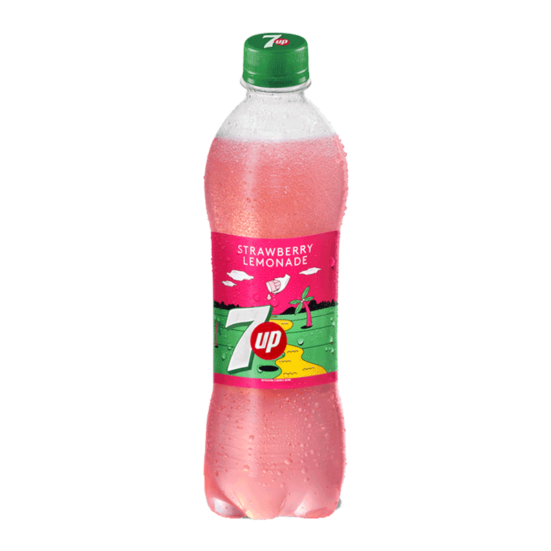 7/UP STRAWBERRY LEM PET 500 ML